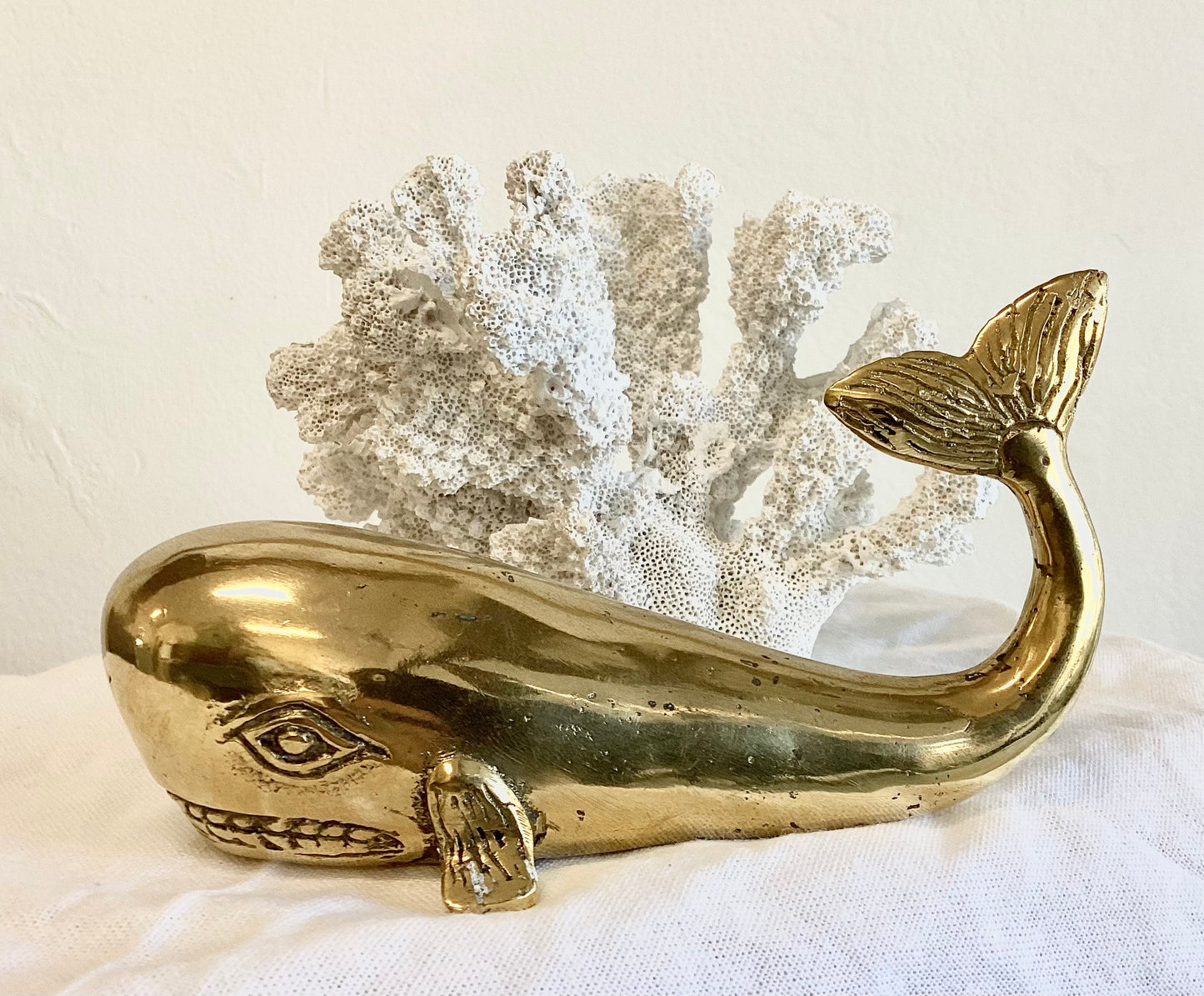 Whale - vintage gold