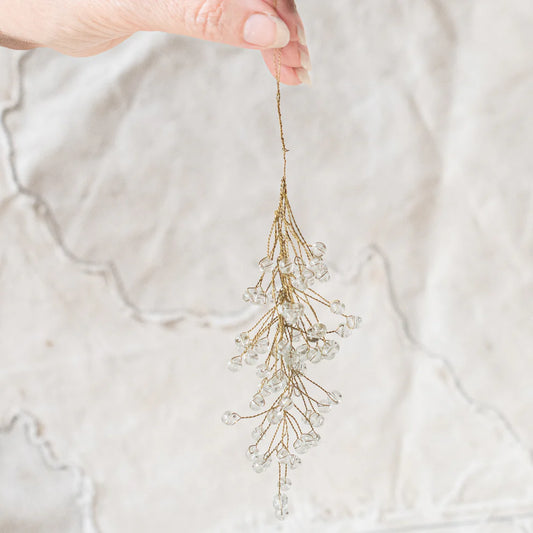 NEW! Crystal Branch Hanging Ornament
