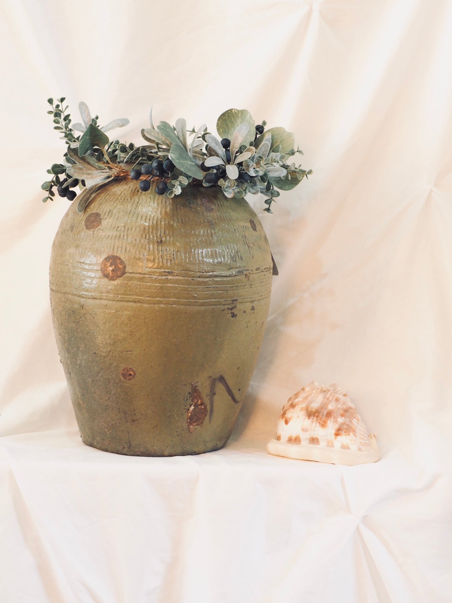 Antique Green Pot