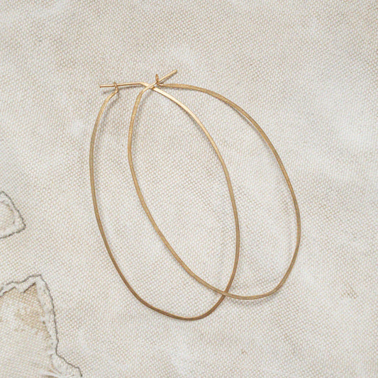 NEW! Hoop Earrings - brass