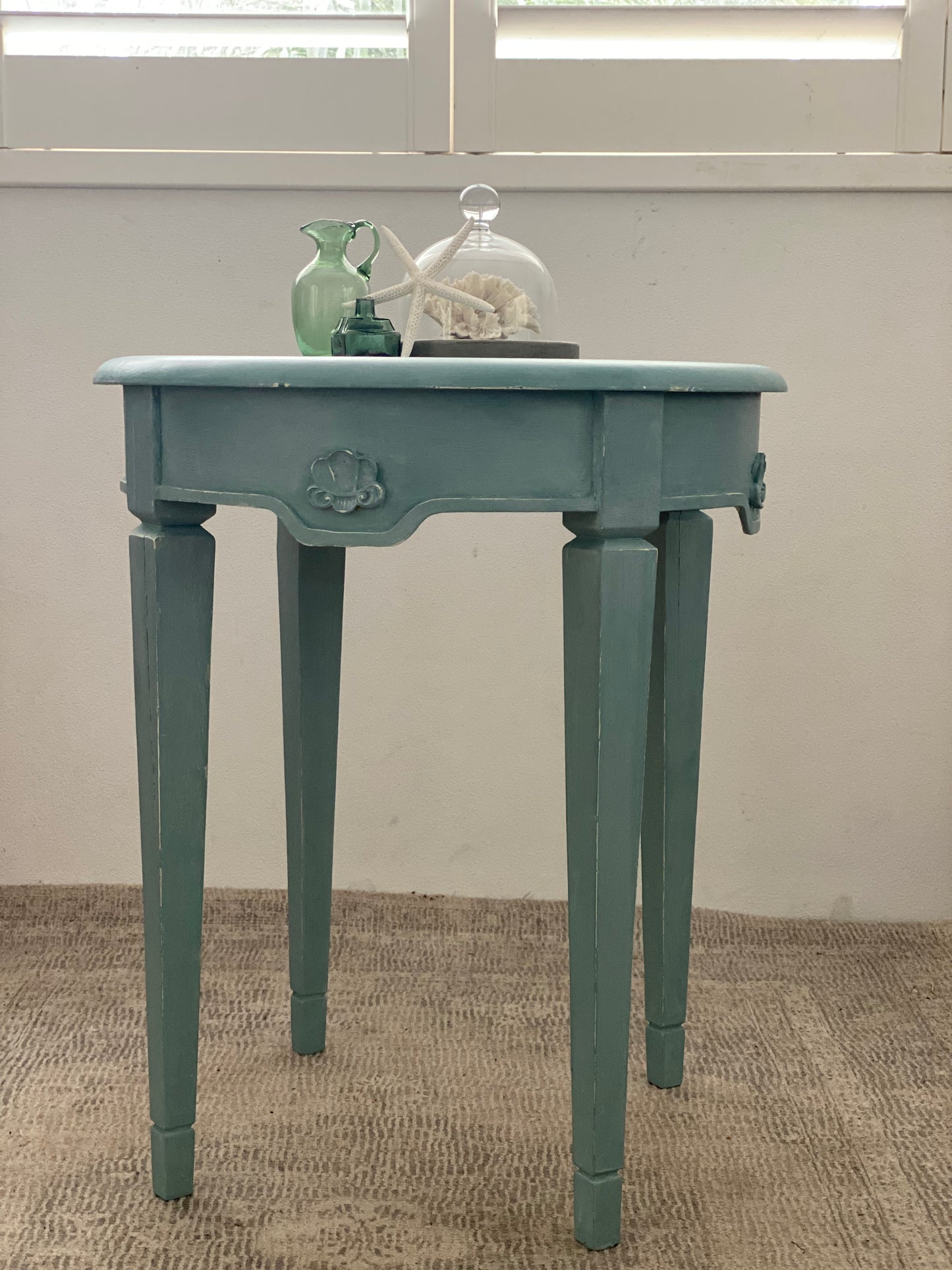 NEW! Harbour Blue Shell Table