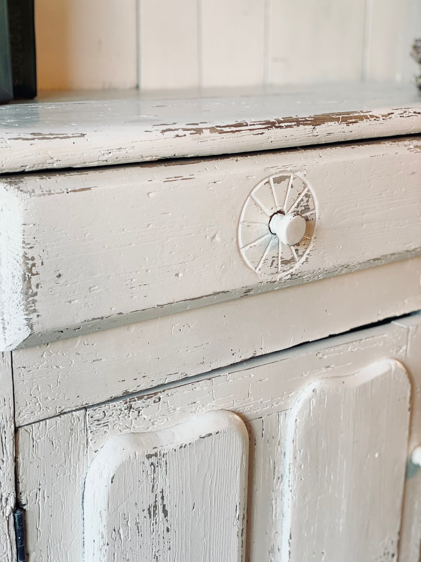 NEW! Vintage White Farmhouse Dresser