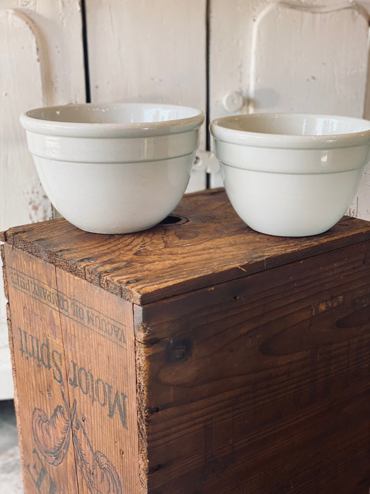 Old Fowler Ware Bowls - pair