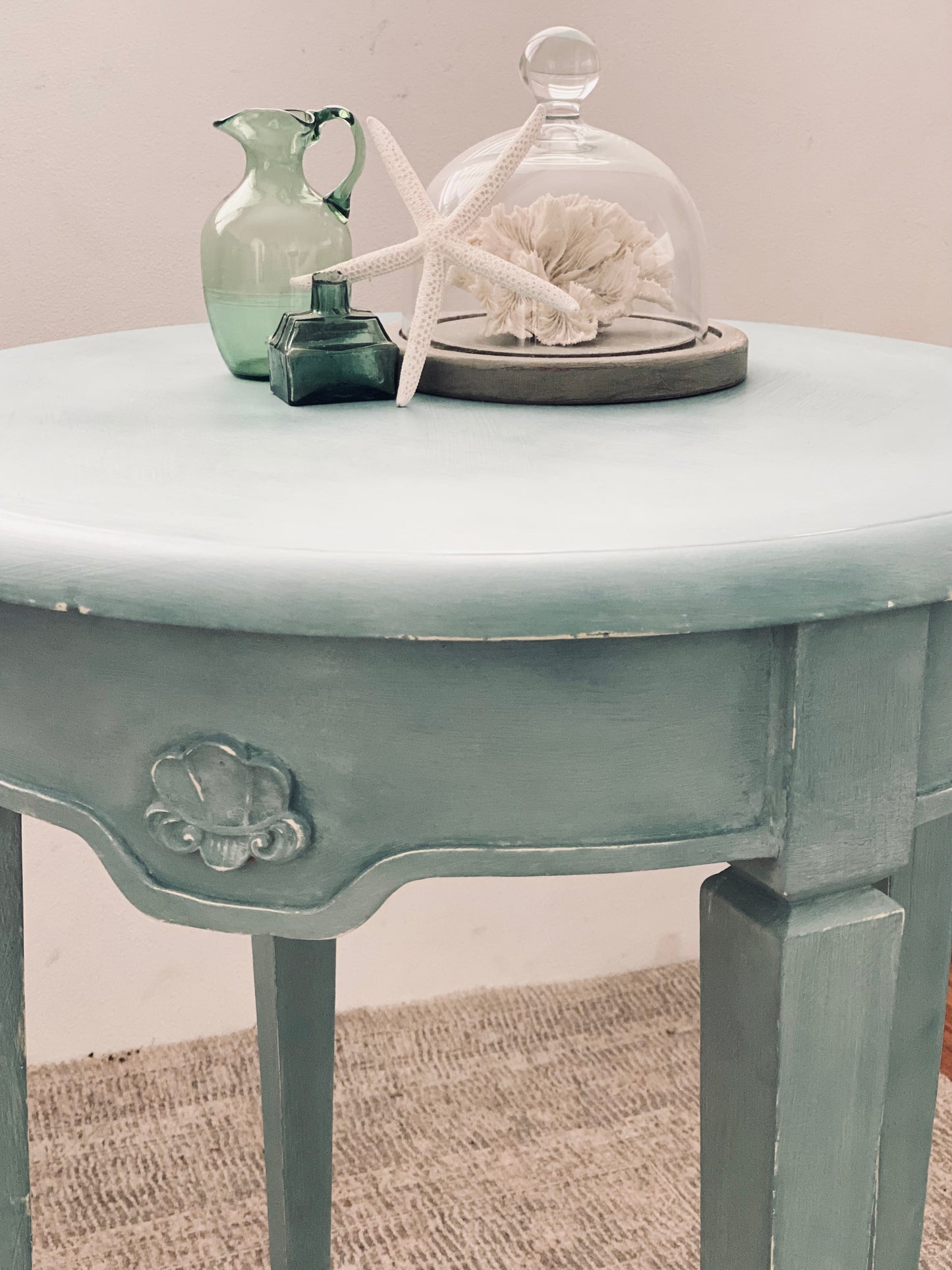 NEW! Harbour Blue Shell Table