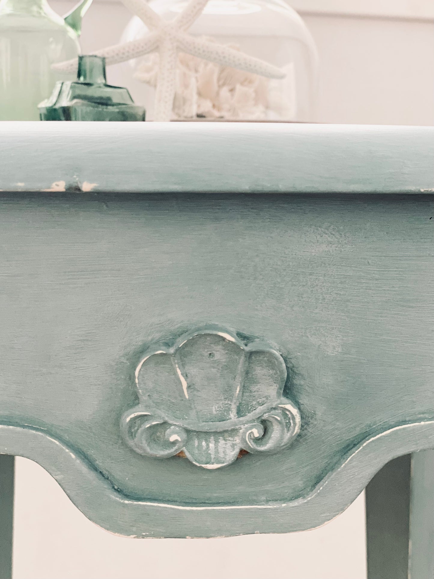 NEW! Harbour Blue Shell Table