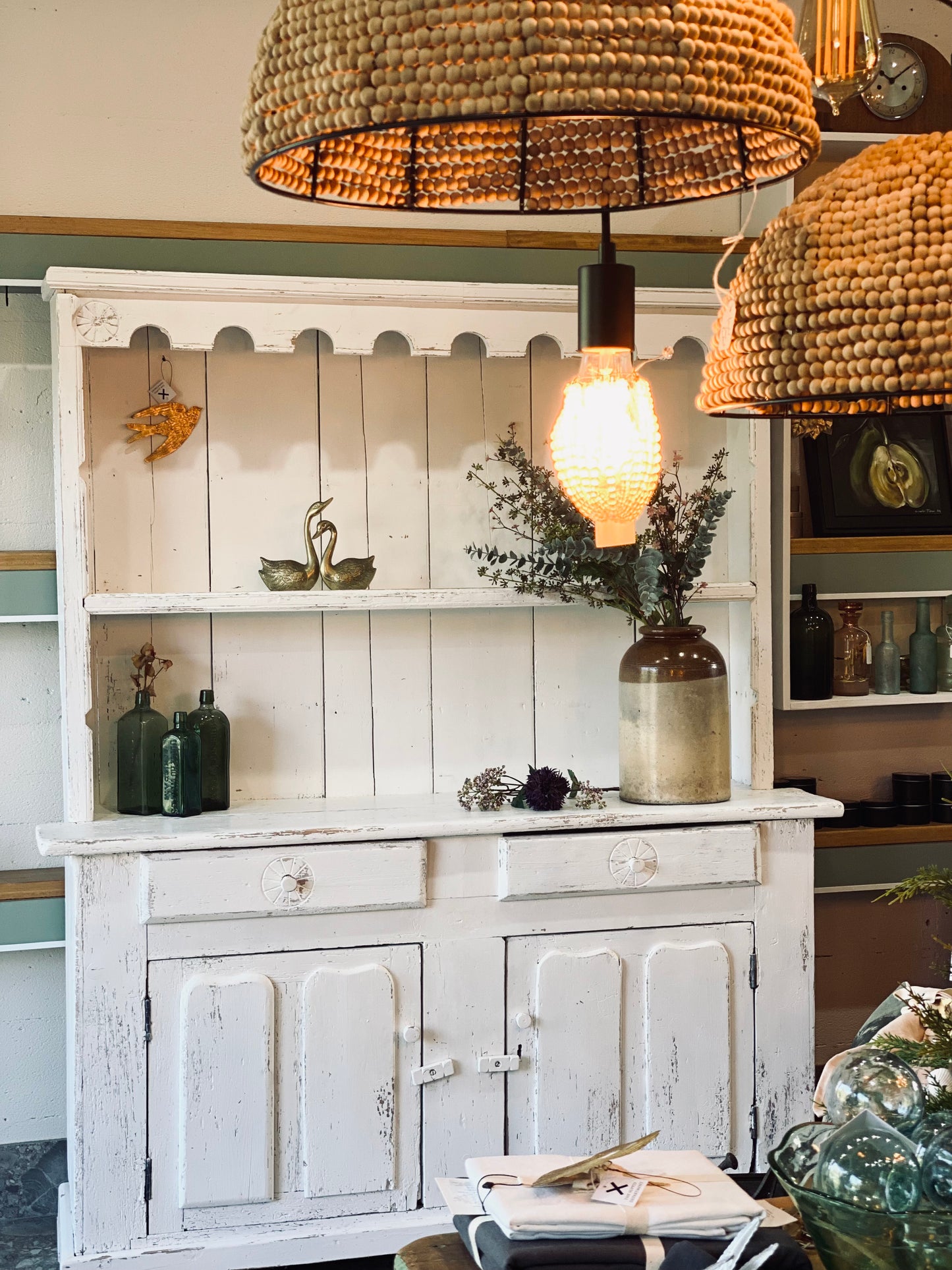 NEW! Vintage White Farmhouse Dresser