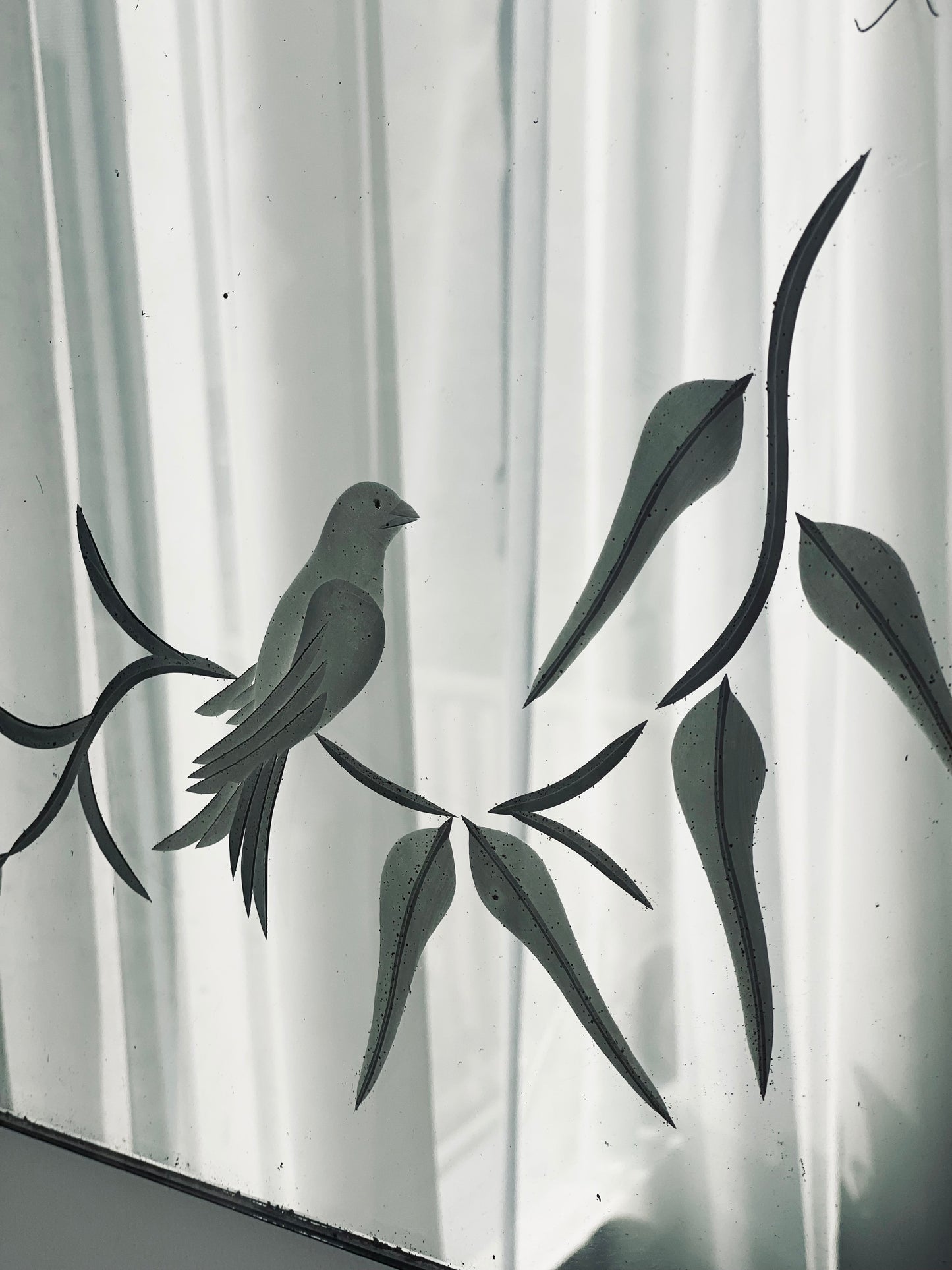 Vintage Bird Mirror