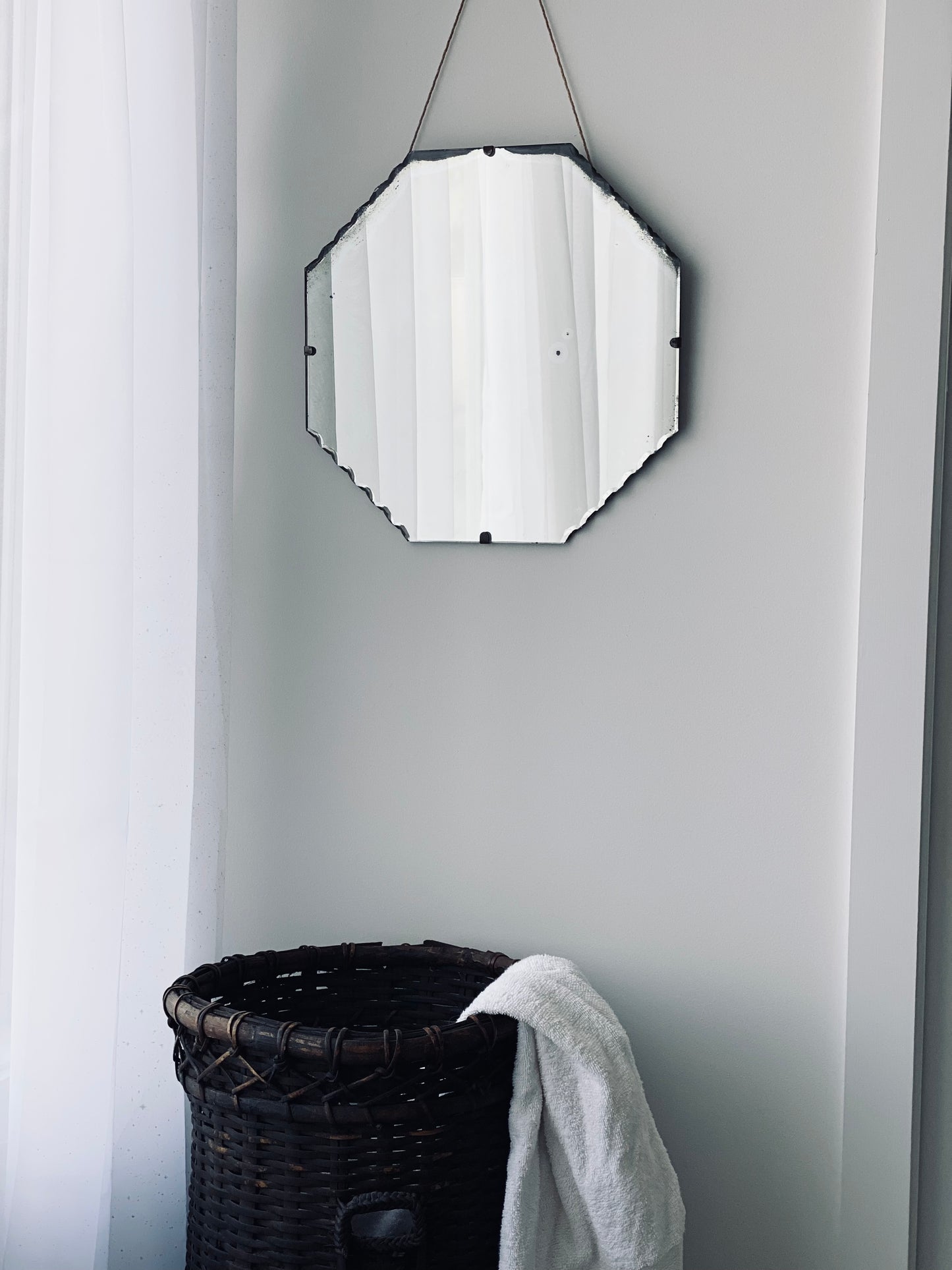 NEW! Vintage Octagonal Mirror