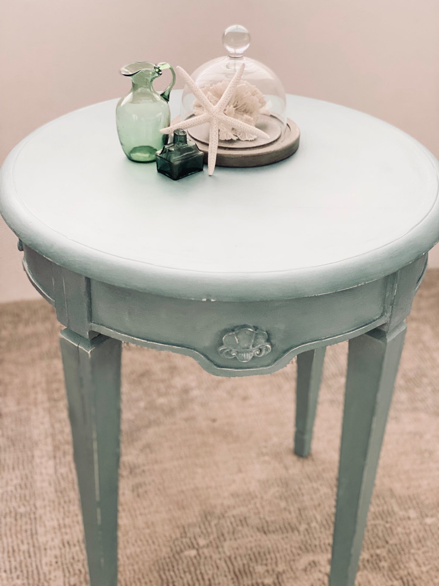 NEW! Harbour Blue Shell Table