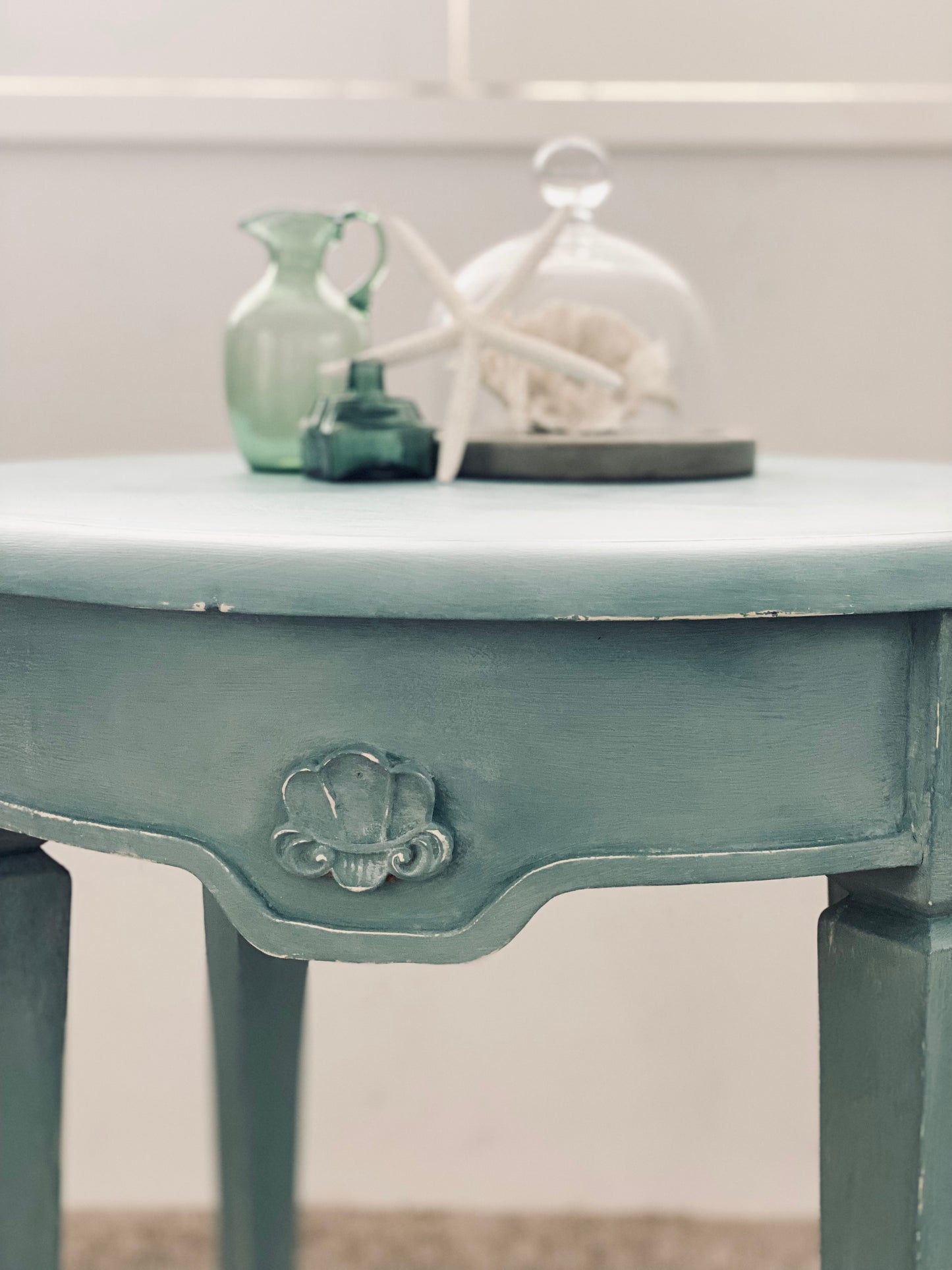 NEW! Harbour Blue Shell Table