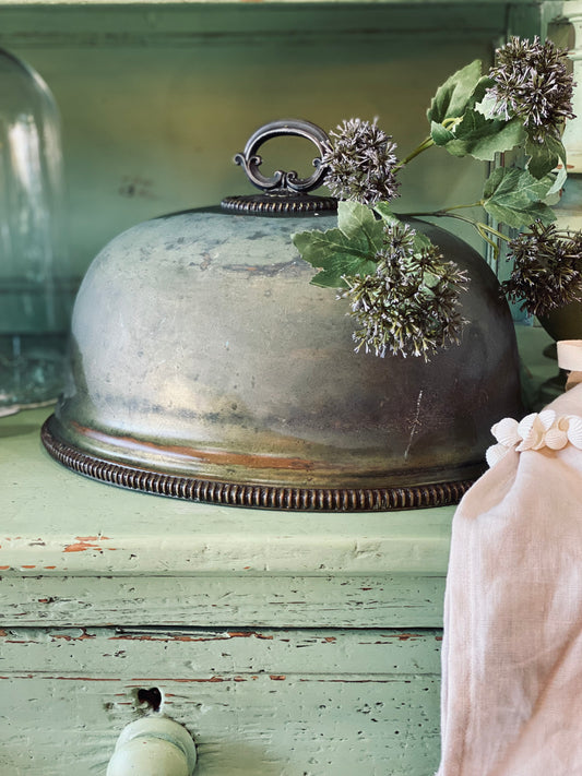 NEW! Amazing Green Patina Cloche