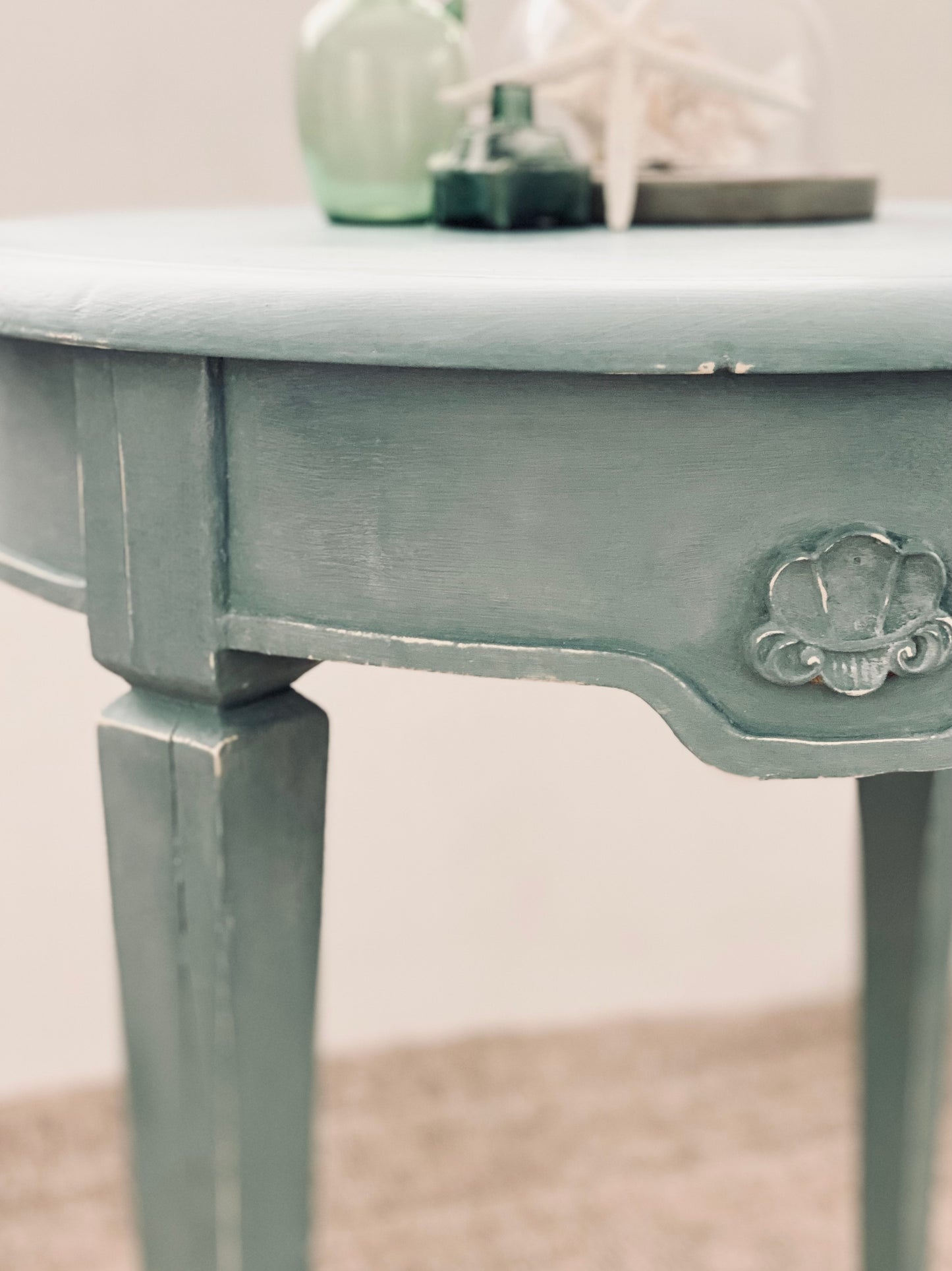 NEW! Harbour Blue Shell Table