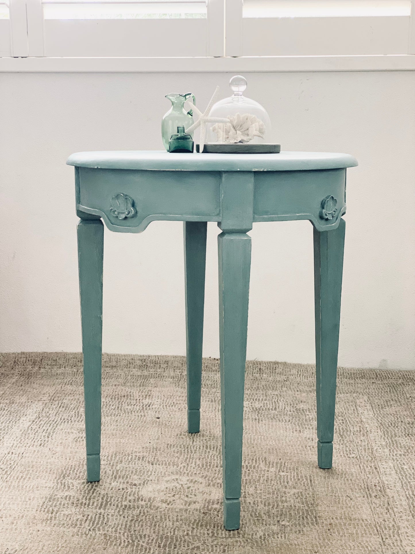 NEW! Harbour Blue Shell Table