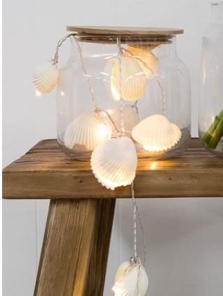 NEW! Shell Garland with Lights