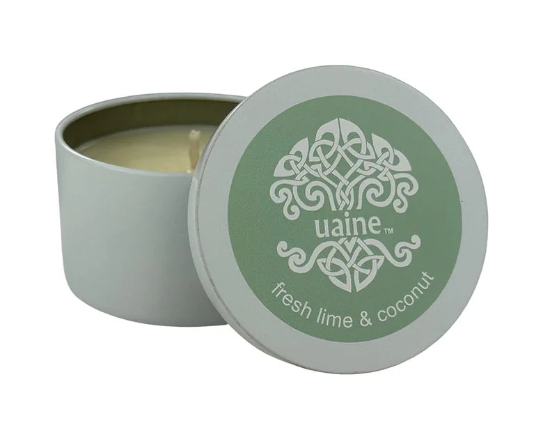 Uaine Candle Lifestyle Range Travel Tin - Fresh Lime & Coconut