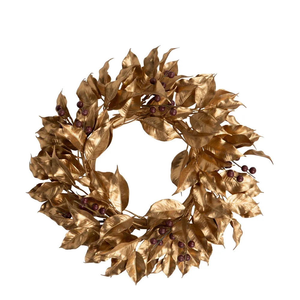 NEW! Christmas Wreath Gold Berry