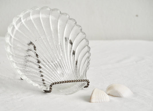 Vintage Glass Scallop Tray